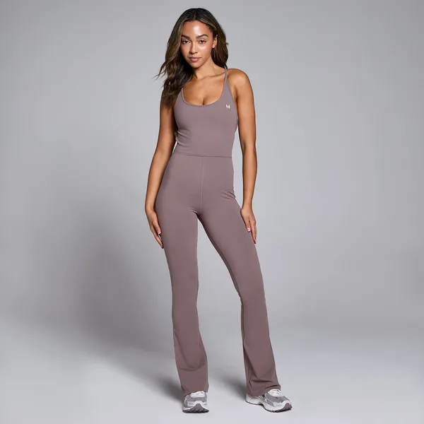 MP Tempo alles-in-één jumpsuit met uitlopende broekspijpen voor dames Mokka L