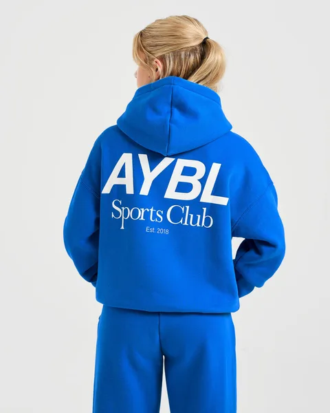 AYBL Sports Club Oversized Hoodie Cobalt