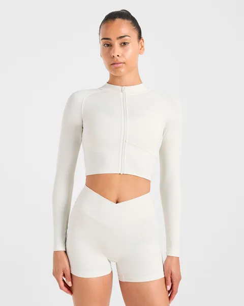 Sculpt Wrap Zip Up Jacket – Tofu