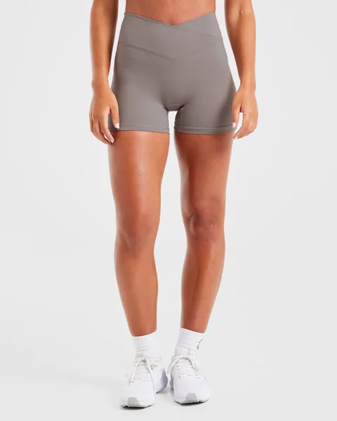 Sculpt Wrap Shorts Smoke