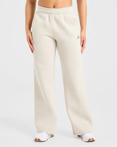 Retro Athletics Oversized Straight Leg Joggers Sand