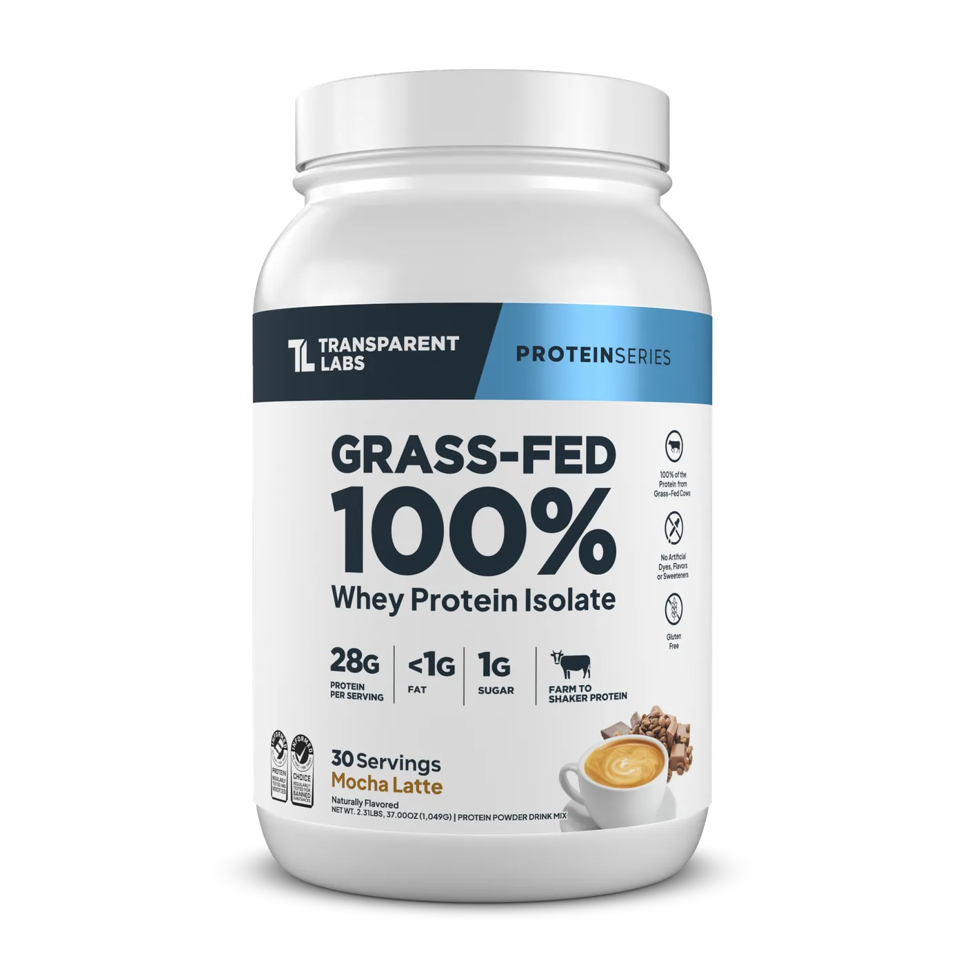 Grass-Fed Whey Protein Isolate Mocha