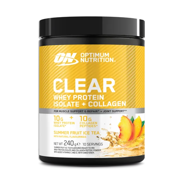 Clear Whey Protein Isolate + Collagen – Summer Fruit Ice Tea 240g