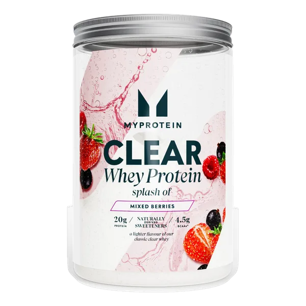 Clear Whey Protein Isolate Powder – Mixed Berries