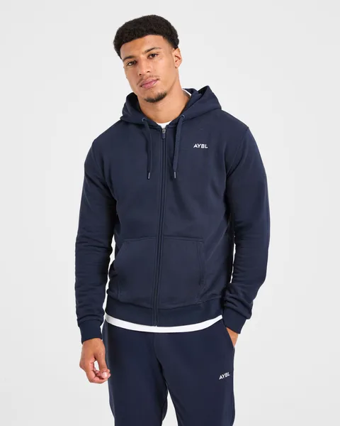 Essential Lightweight Zip Up Hoodie –