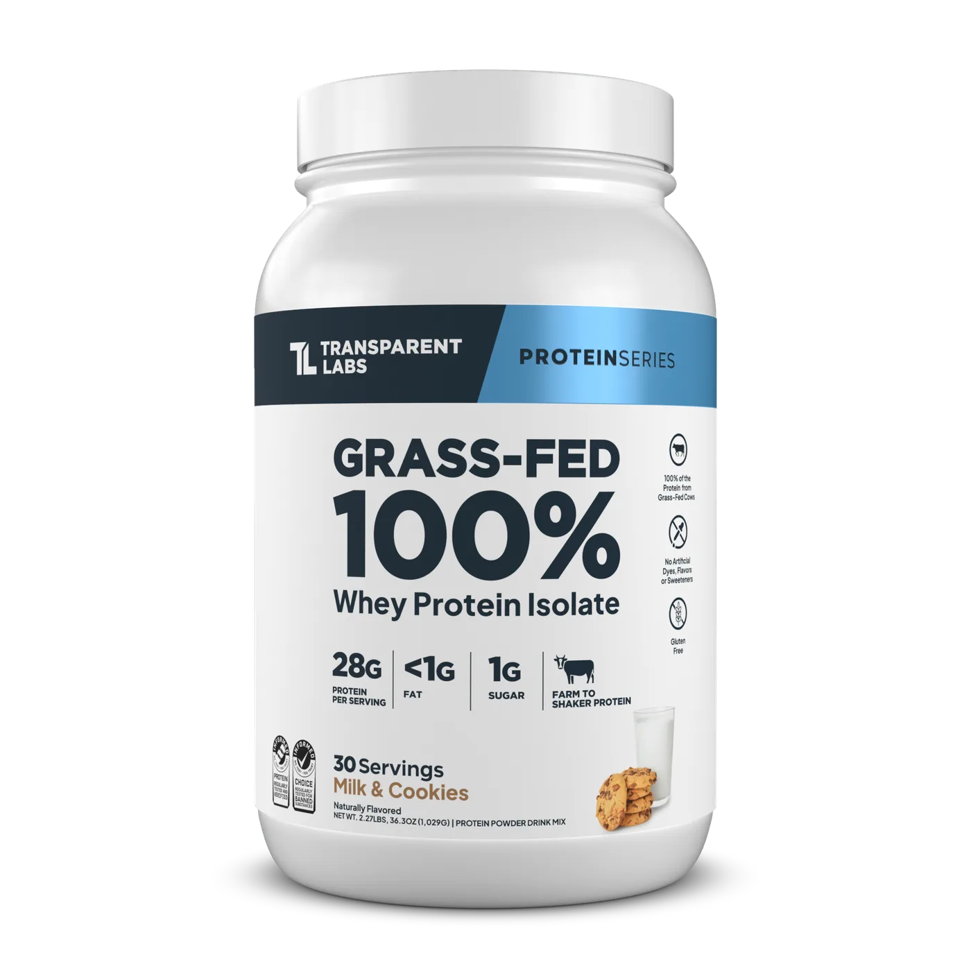 Grass-Fed Whey Protein Isolate – Milk and