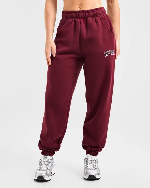 Varsity 2.0 Oversized Joggers Wine