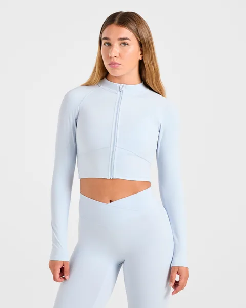 Sculpt Wrap Zip Up Jacket – Iced
