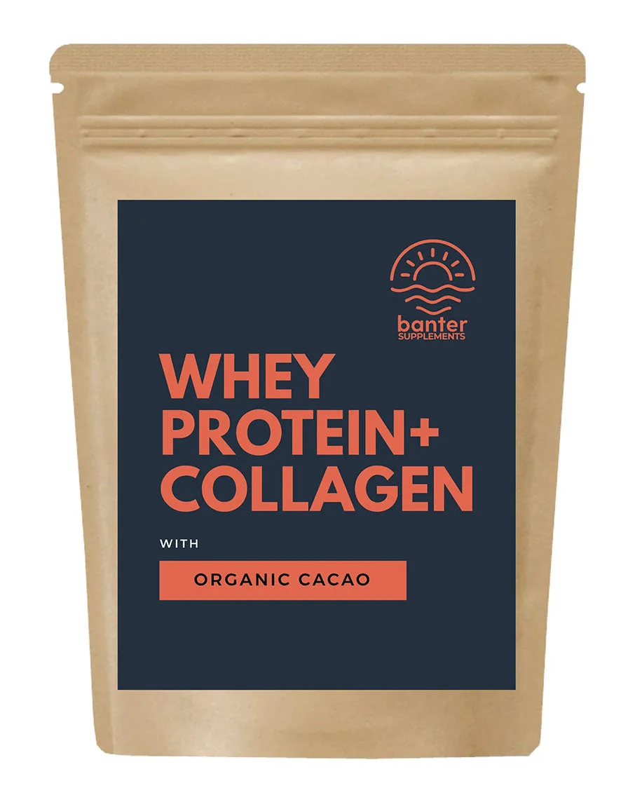 Whey Protein + Collagen Organic Cacao 500g