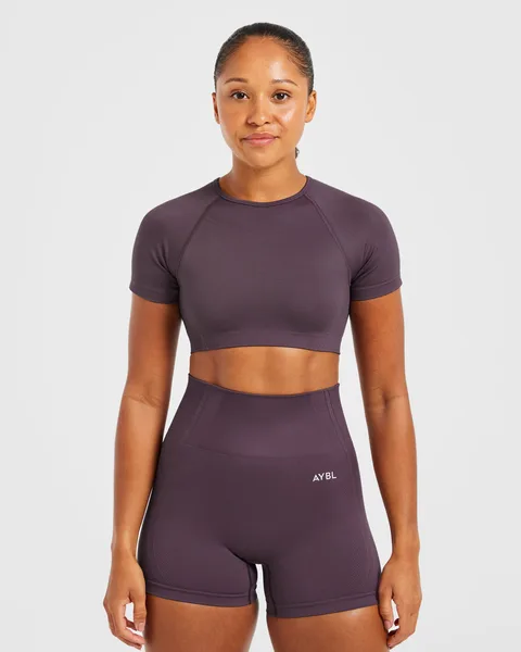 Balance V3 Seamless Crop Top – Purple