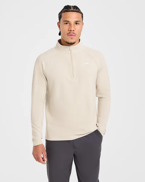 Precision Hybrid 1/4 Zip Pullover – Sand