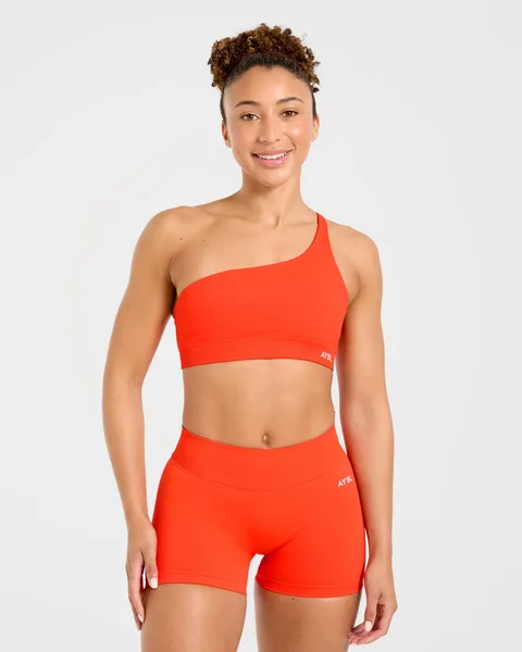 Enhance Seamless One Shoulder Sports Bra Summer Oranje