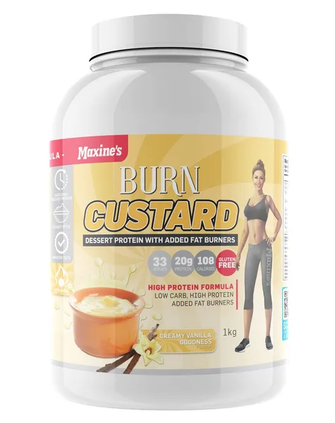 Maxine’s Burn Custard Protein Powder