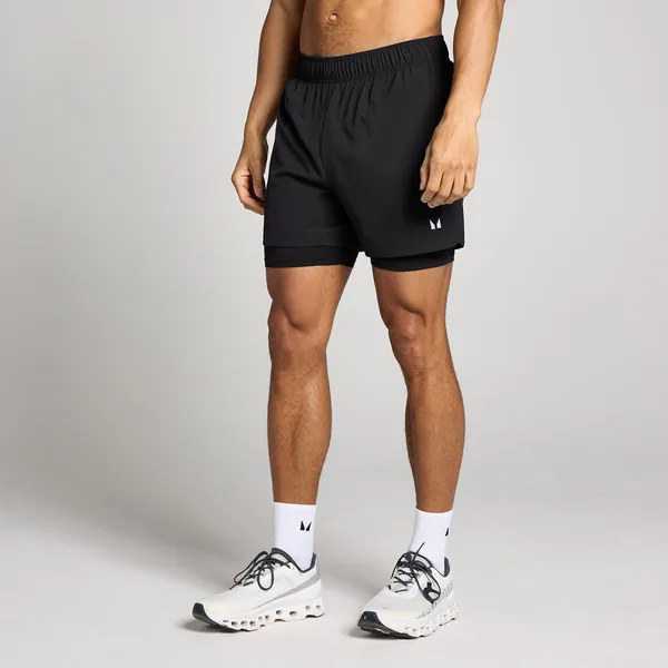 MP 2-in-1-trainingsshort met binnenbeenlengte van 13 cm voor heren L