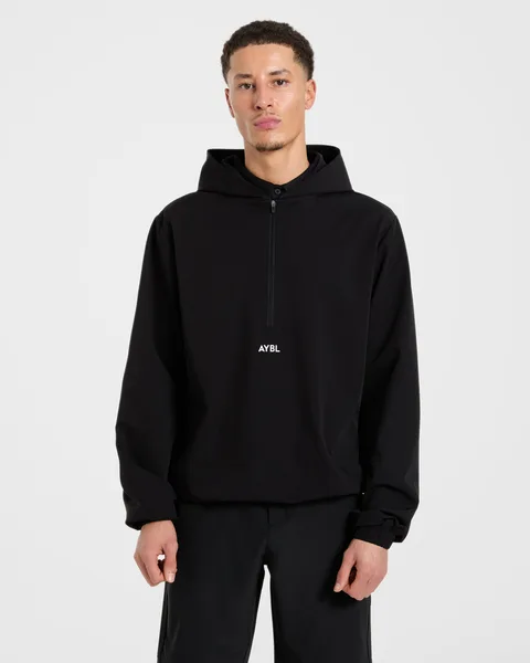 Precision 1/4 Zip Wind Pullover Schwarz