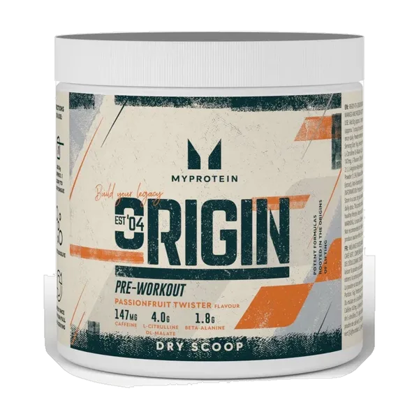 Origin Pre-Workout Dry Scoop Passionfruit Twister 18 servings