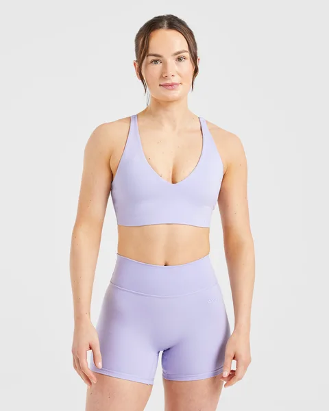 Staple Sports Bra – Pastel Lavender