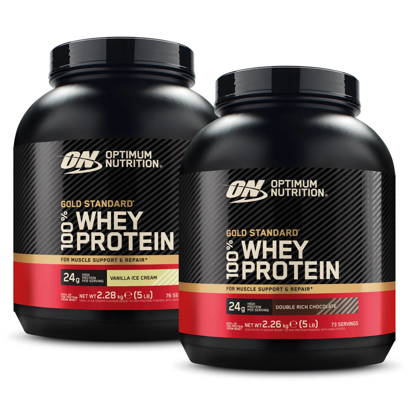 2x Gold Standard 100% Whey Protein
