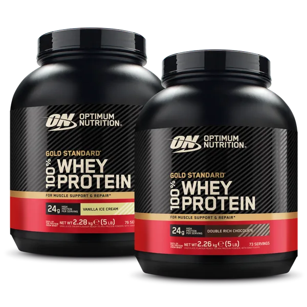 2x Gold Standard 100% Whey Protein