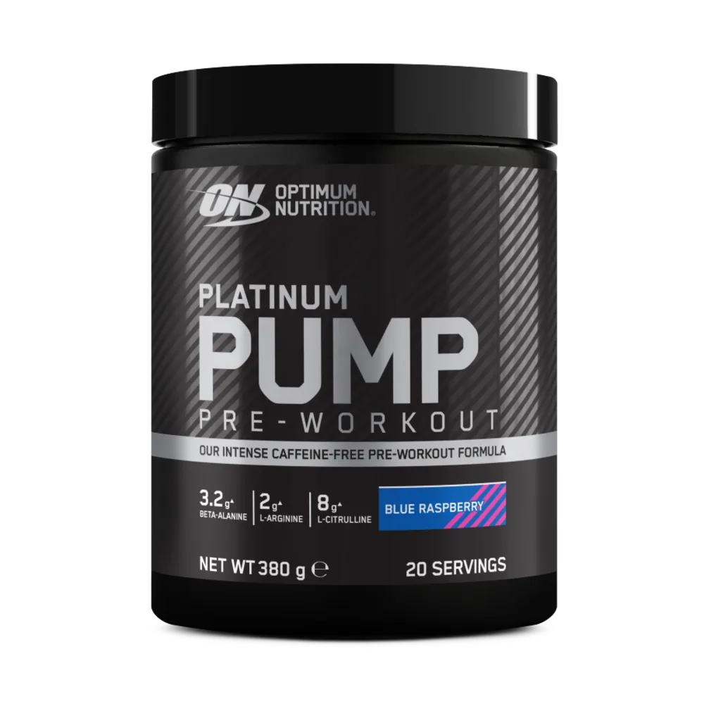 Platinum Pump Pre-Workout Caffeine-Free Powder Blue