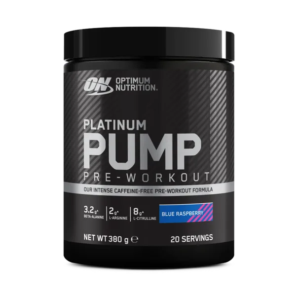 Platinum Pump Pre-Workout Caffeine-Free Powder Blue