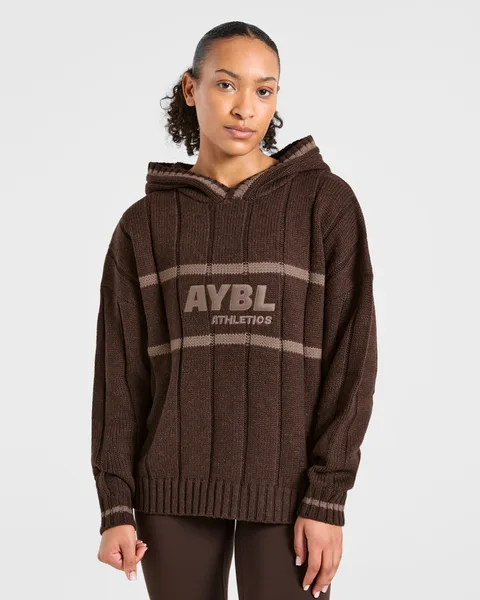 Athletics Oversized Knitted Hoodie