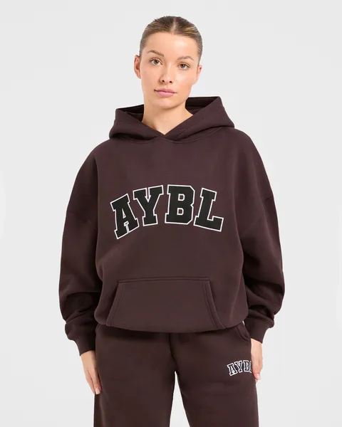 Varsity 2.0 Oversized Hoodie – Cocoa