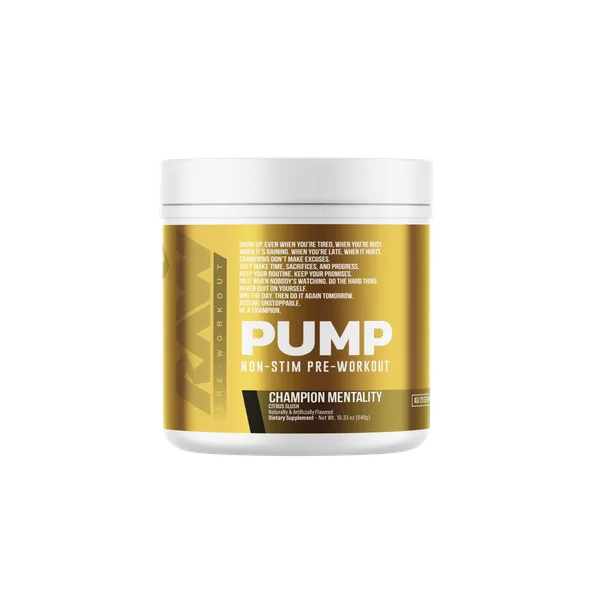 Pump Non-Stim Pre-Workout Champion Mentality