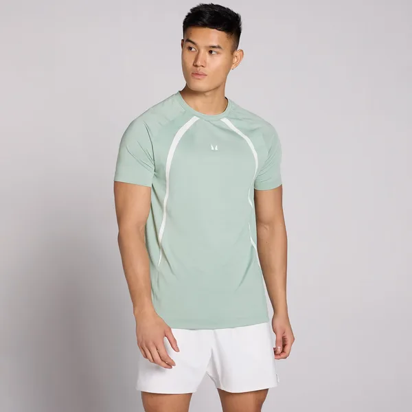 MP Heren Tempo Panel T-Shirt Eucalyptus L
