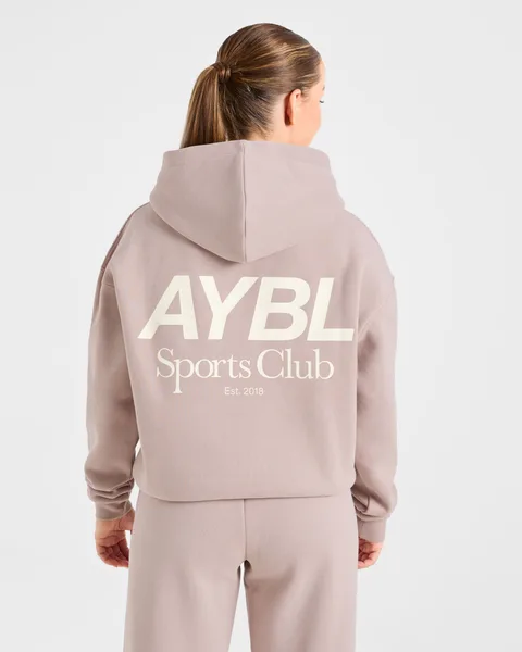 AYBL Sports Club Oversized Hoodie Mink