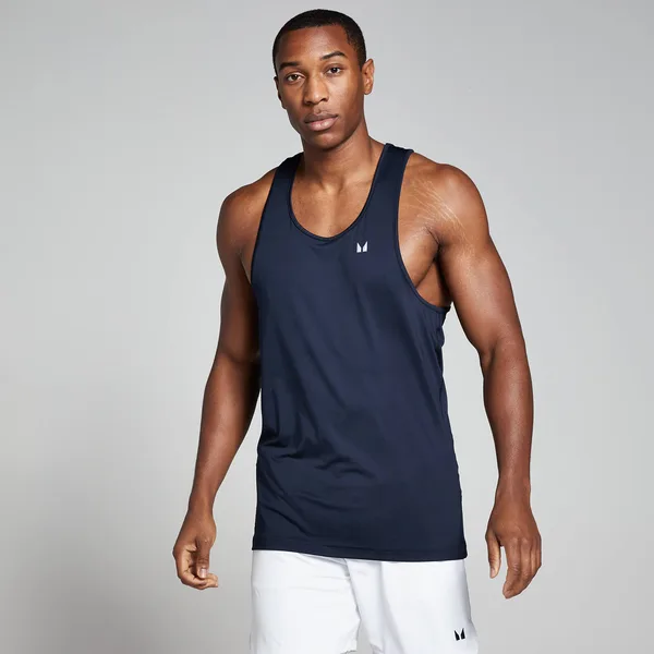 MP trainingshemd met halternek voor heren Marineblauw L