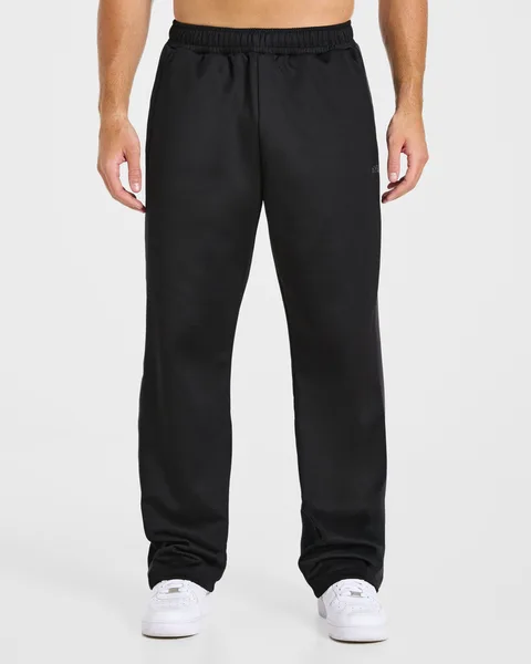 Classic Track Straight Leg Joggers Zwart/Charcoal