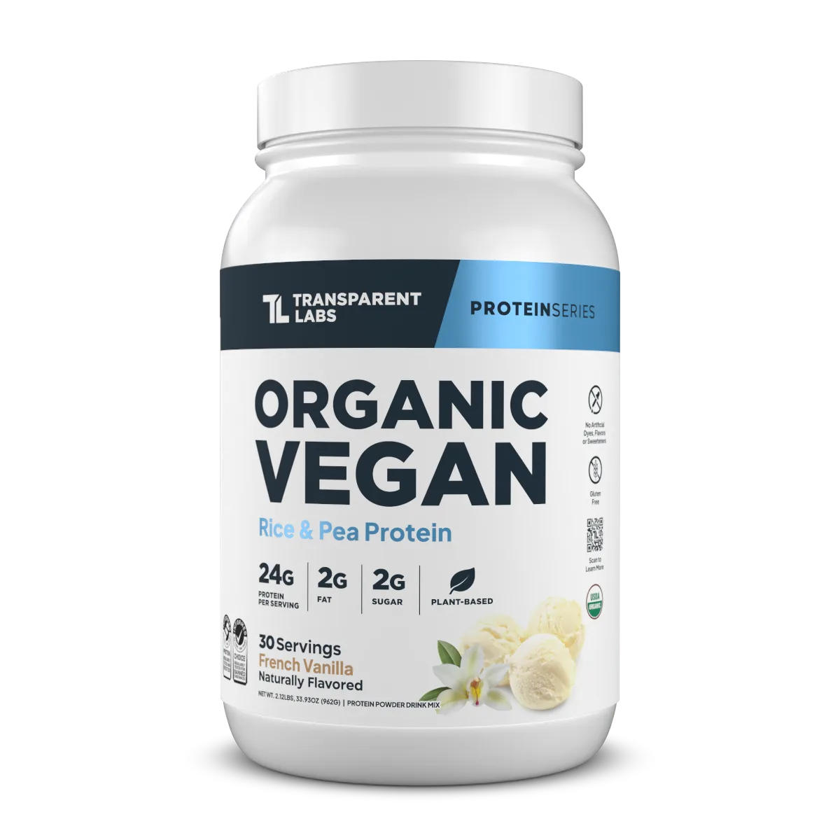 Organic Vegan Plant-Based Protein Powder French