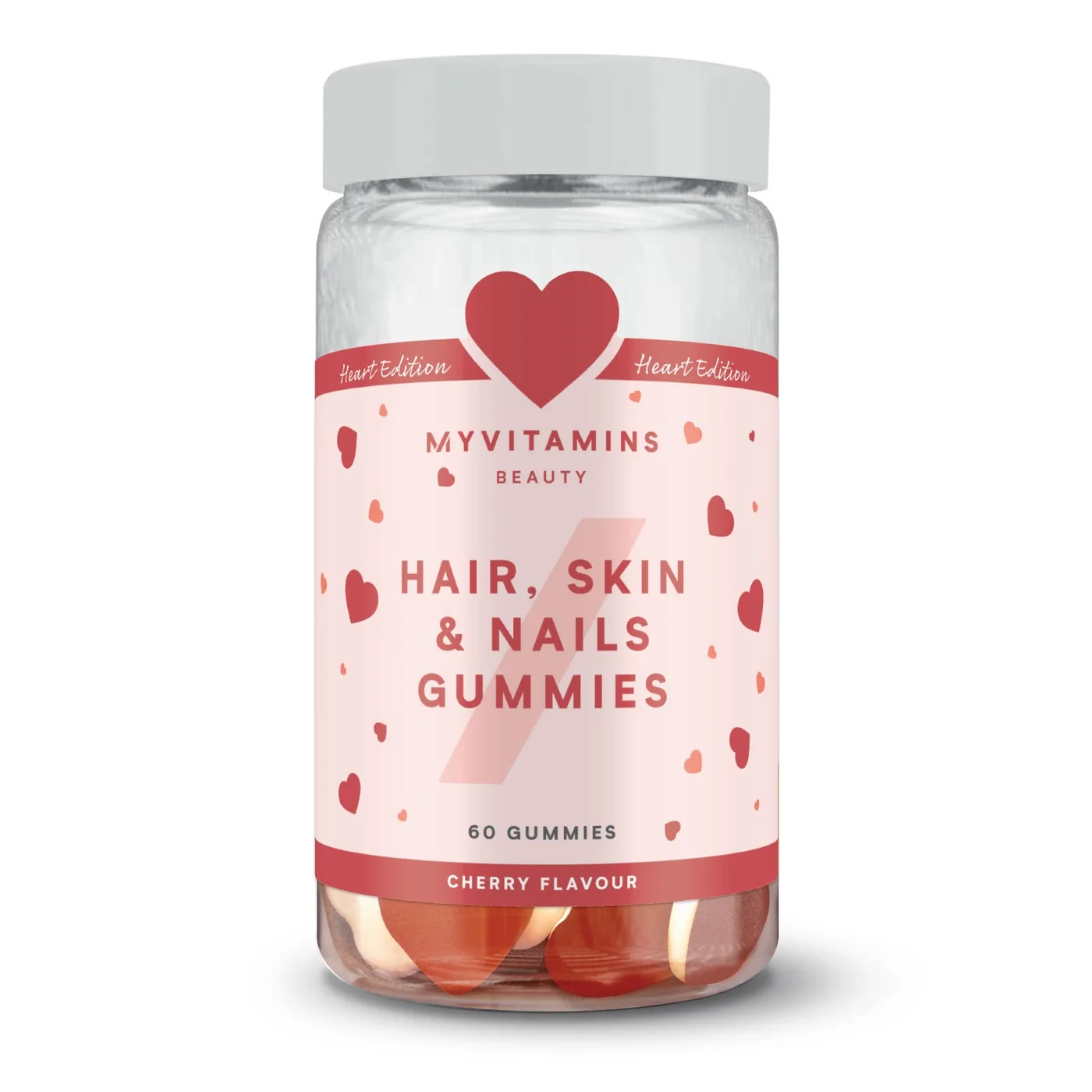 Haren, huid en nagelgummy's Kersen
