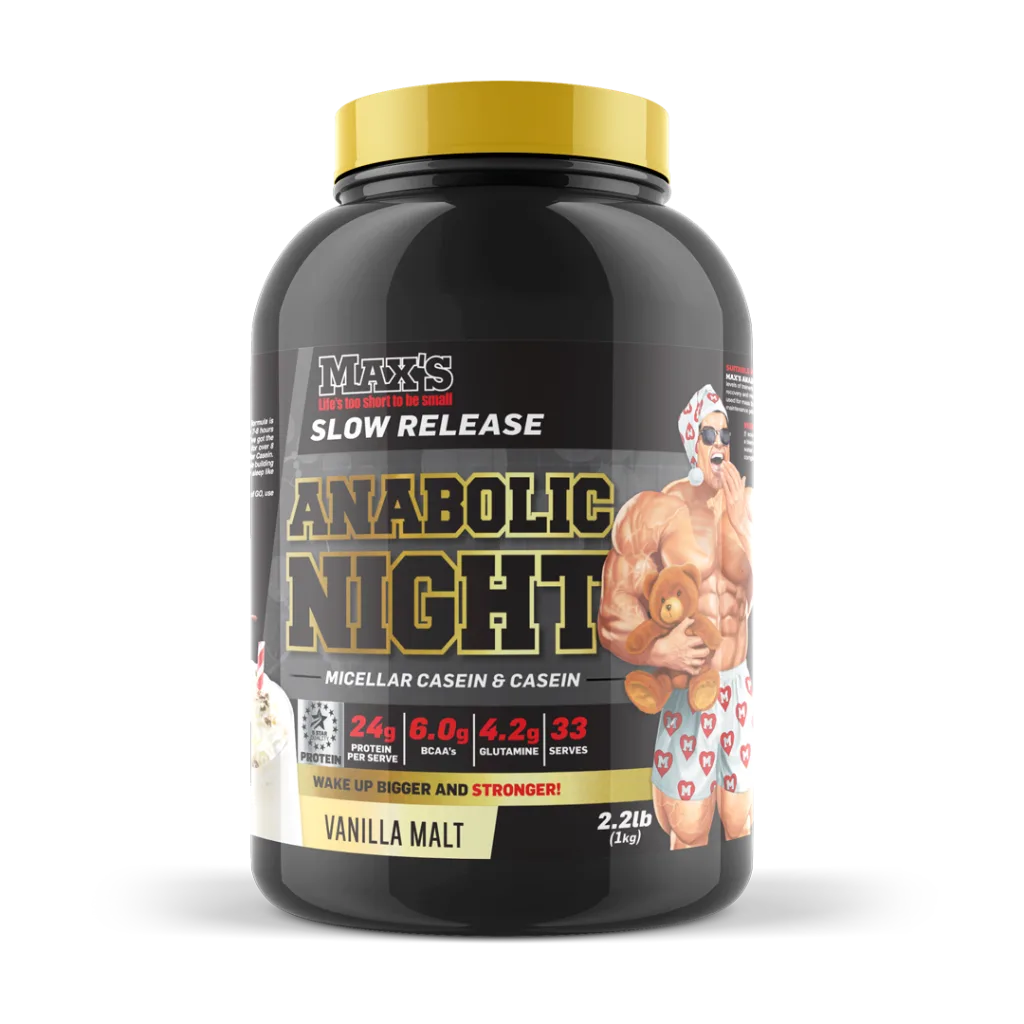 Max’s Anabolic Night Casein Protein Powder