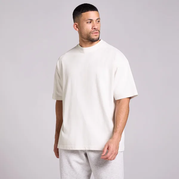 MP Heren Washed Oversized Katoenen T-Shirt Vintage L