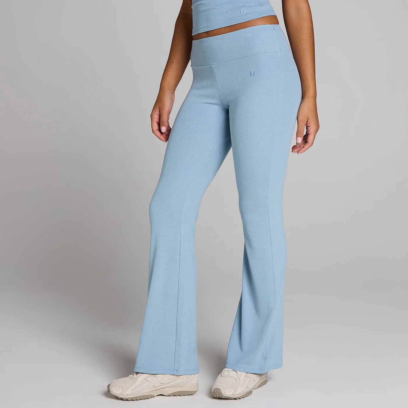 MP Damen Gerippte Flares Jeansblau XL