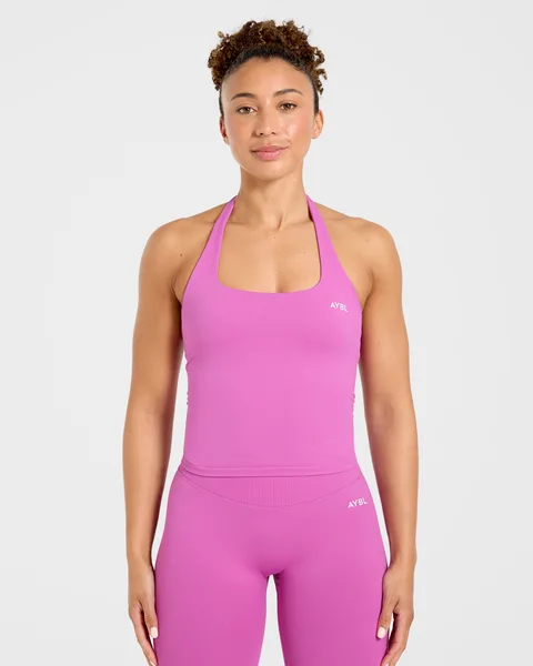 Enhance Seamless Halterneck Top Summer Violet