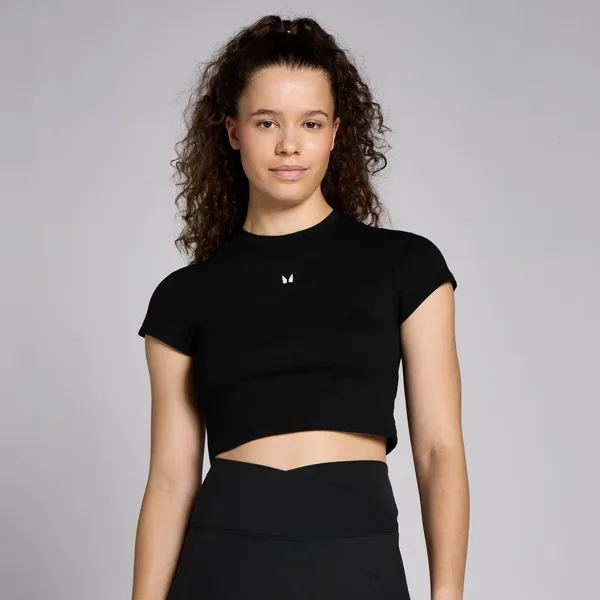 MP Basics croptop met nauwsluitende pasvorm en korte mouwen voor dames L