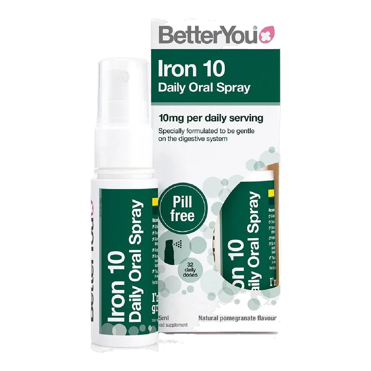 Iron 10mg Oral Spray Pomegranate