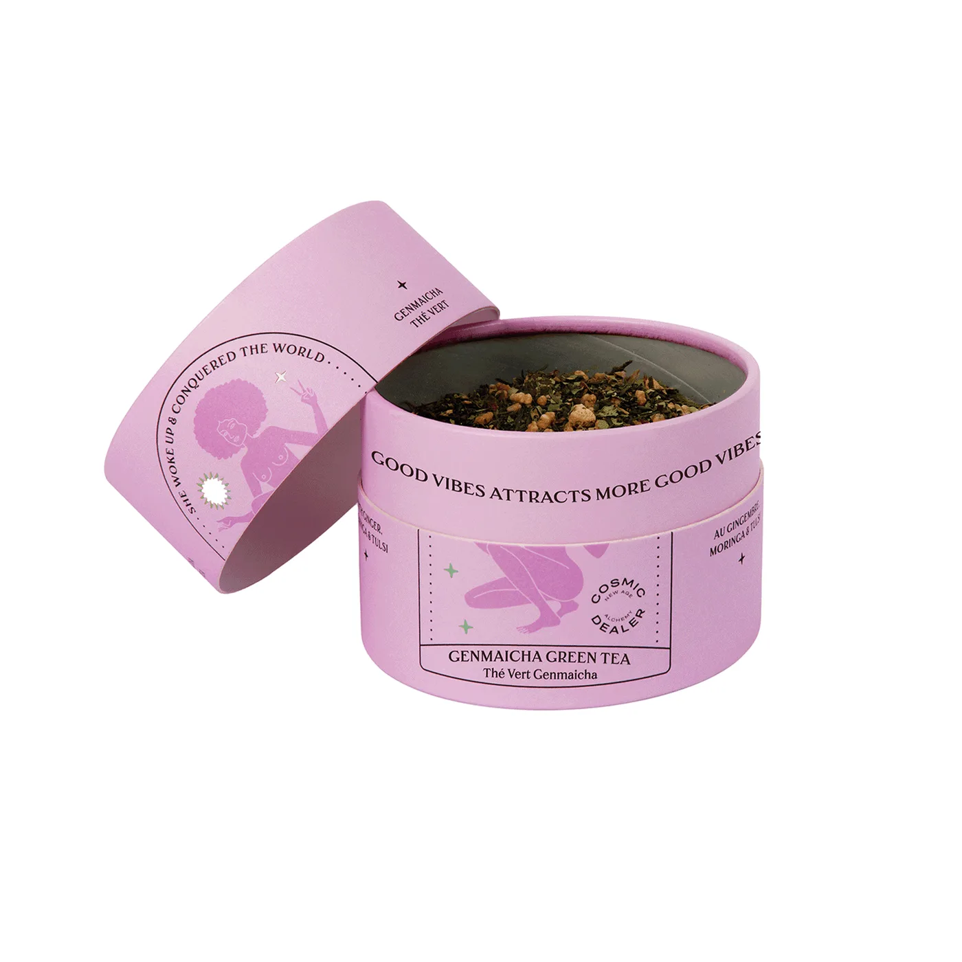 Genmaicha Green Tea and Tulsi – loose herbal tea