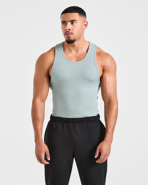 Muscle Ribbed Tank –