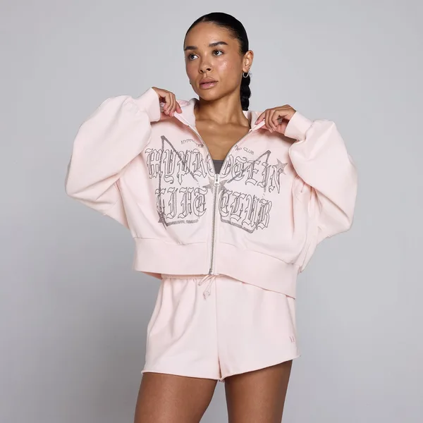 MP Dames Lift Graphic Lifestyle Hoodie met Rits Babyroze L