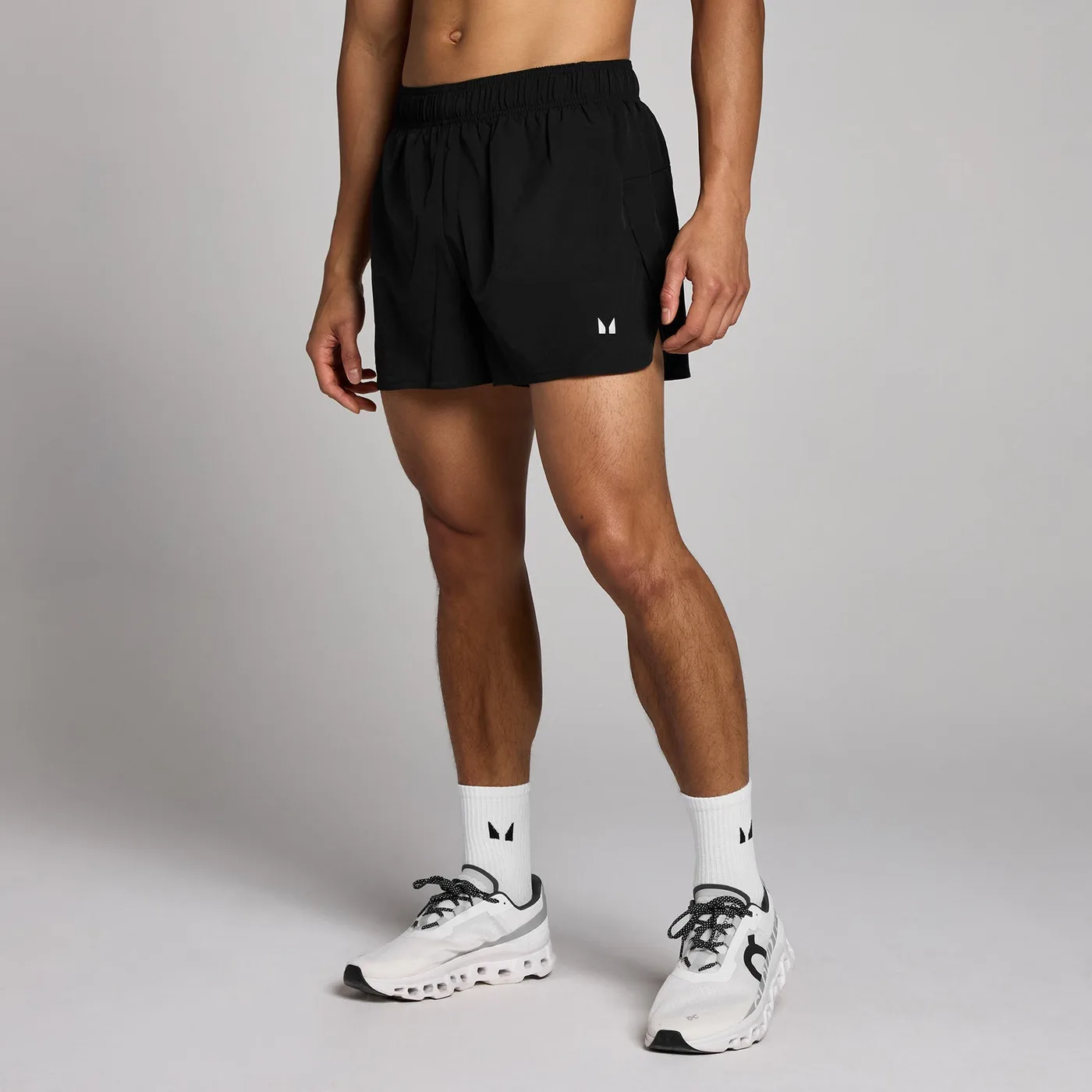 trainingsshort zwart heren 8 cm binnenbeenlengte