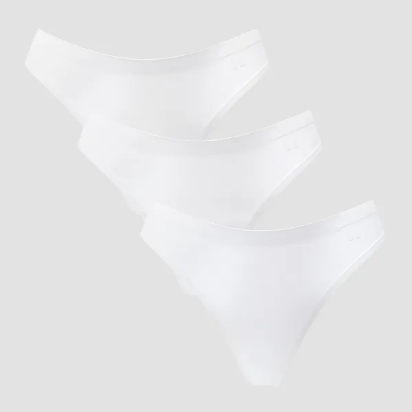 MP naadloze middelhoge string voor dames (verpakking met 3 stuks)