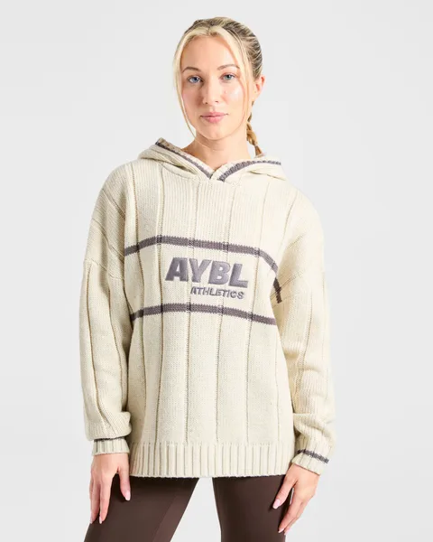 Athletics Oversized Knitted Hoodie