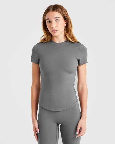 Sculpt T Shirt Charcoal