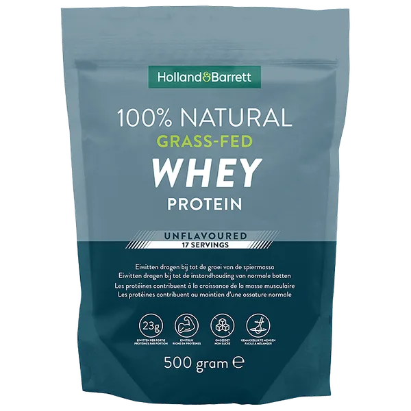 Holland & Barrett 100% Natural Grass-Fed Whey Protein Unflavoured