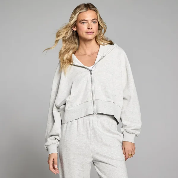 MP Dames Lichtgewicht Loopback Hoodie met Rits Gemêleerd L