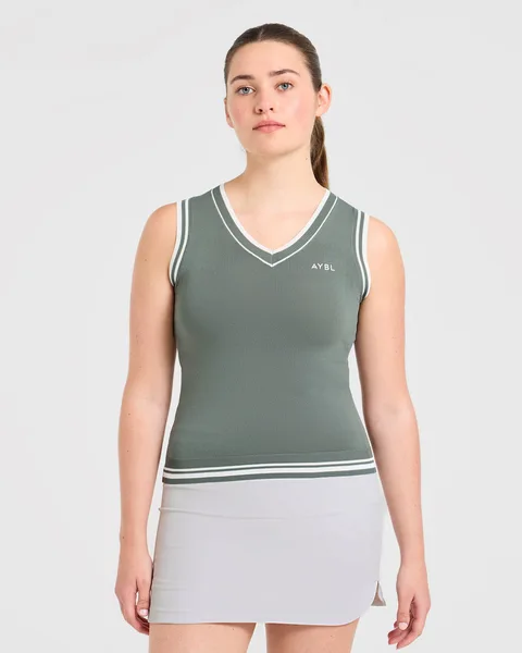 Classic Knitted V Neck Vest – Hillside